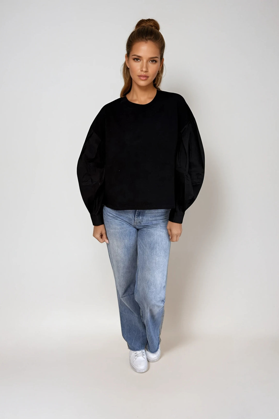 Lacelle Long Sleeve Blouse Black