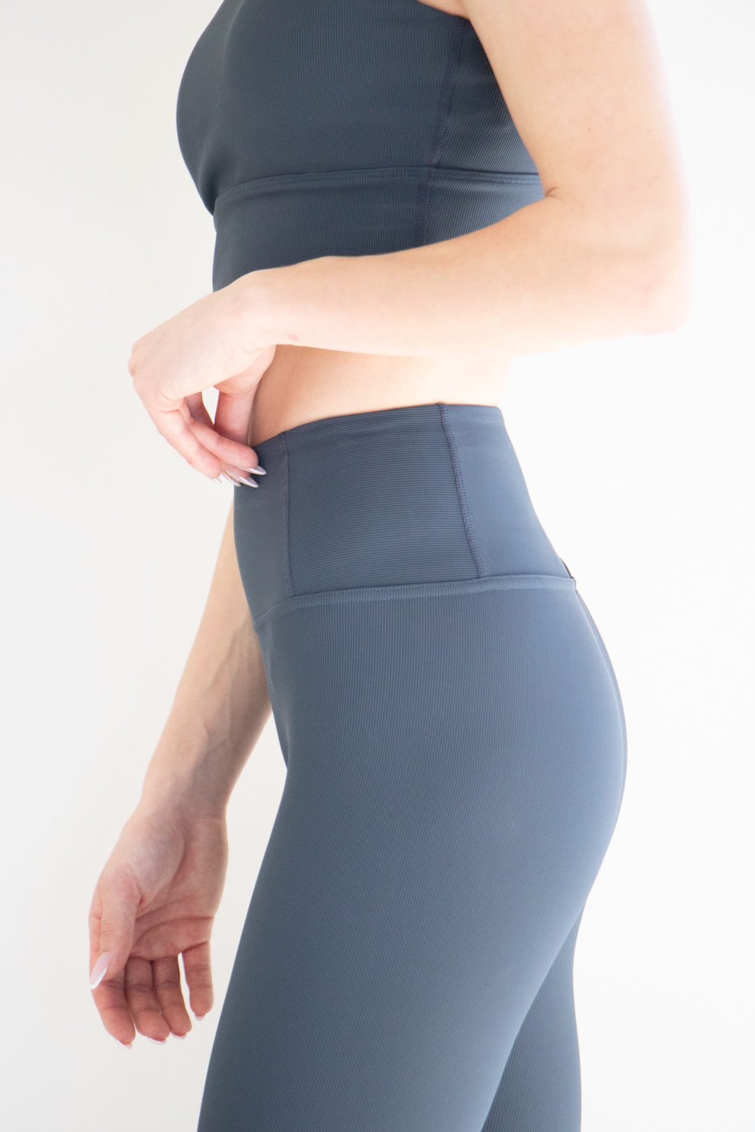Ultimate Ribbed Leggings in Nautical