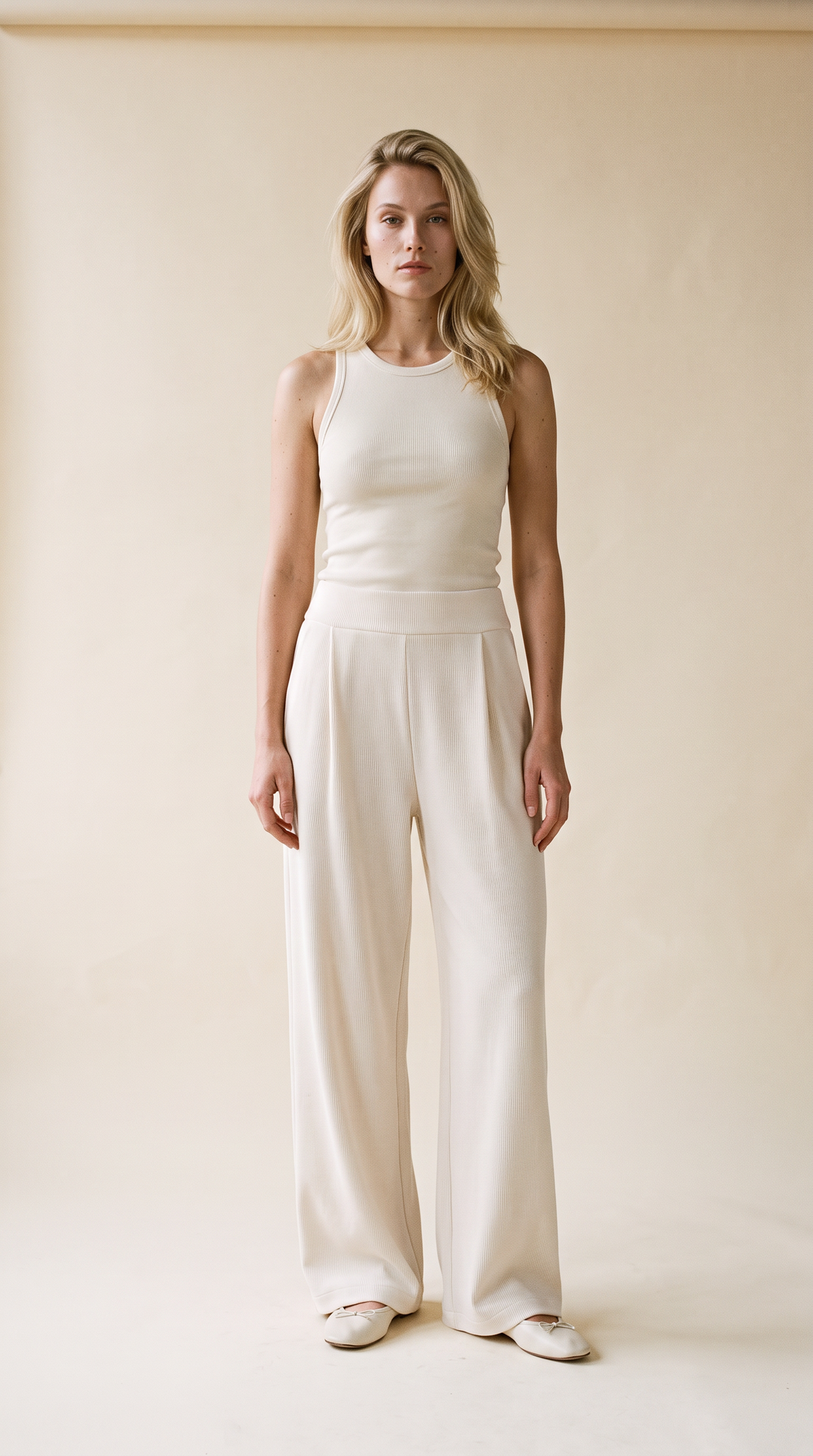 LUXEflow Elevated Trouser Sweatpant in ivory