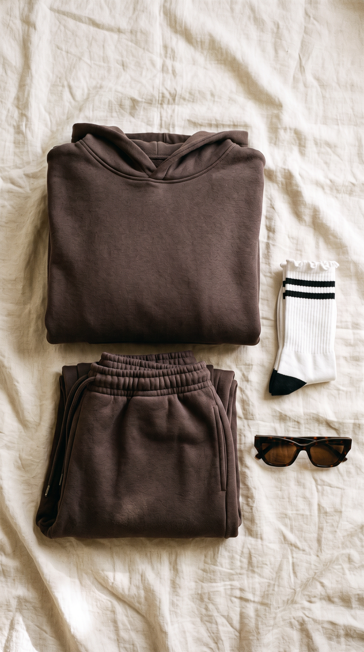 Linden Sawyer Espresso flat lay