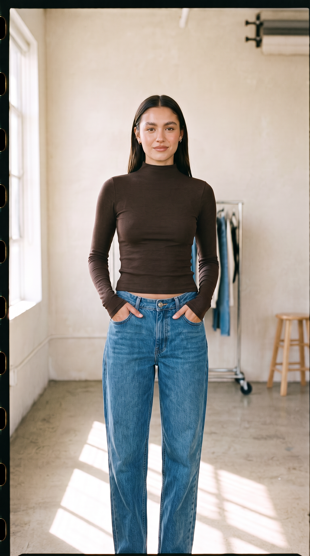 FORM Mockneck Long Sleeve Espresso-Isabeyphotography-1