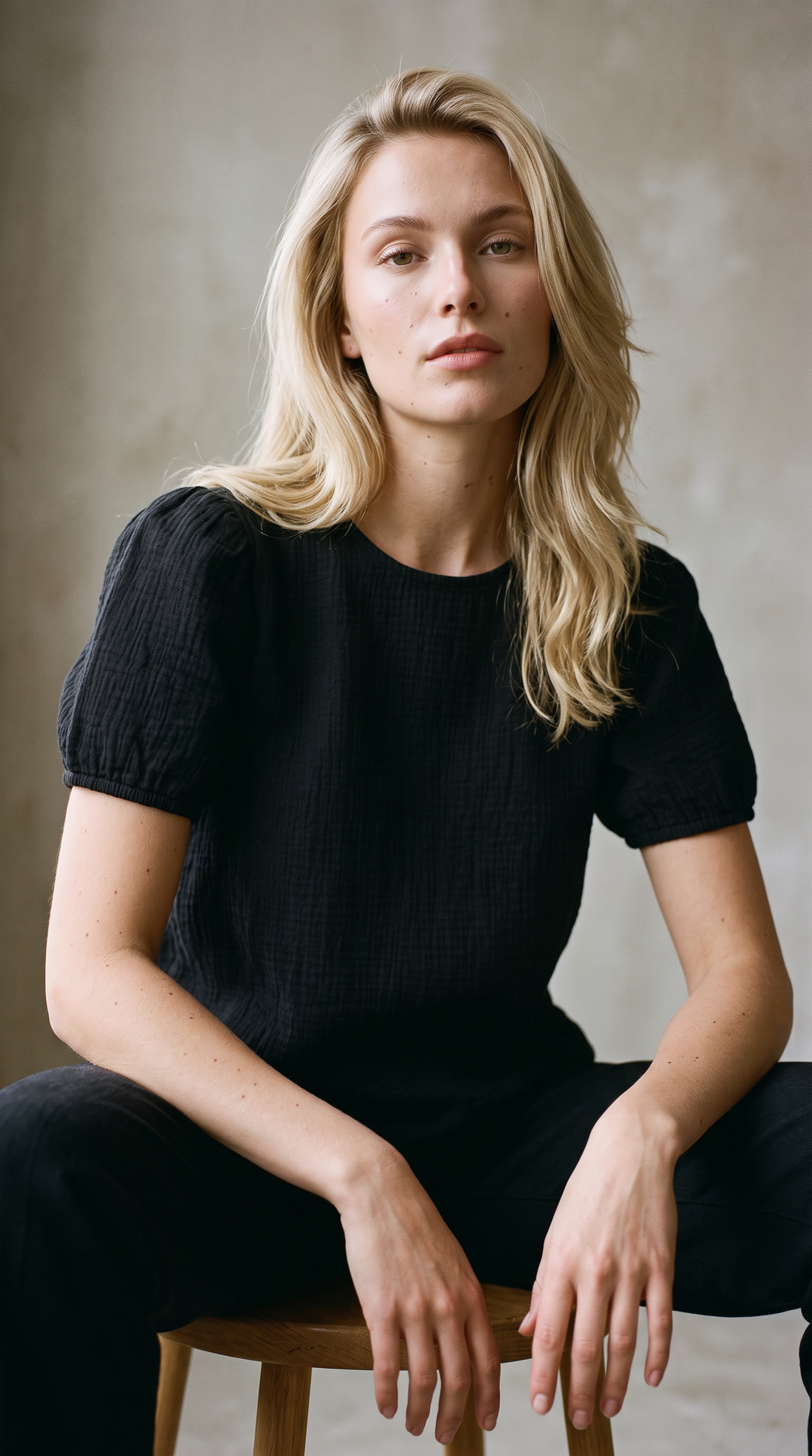 Rory Puff Sleeve Blouse Black