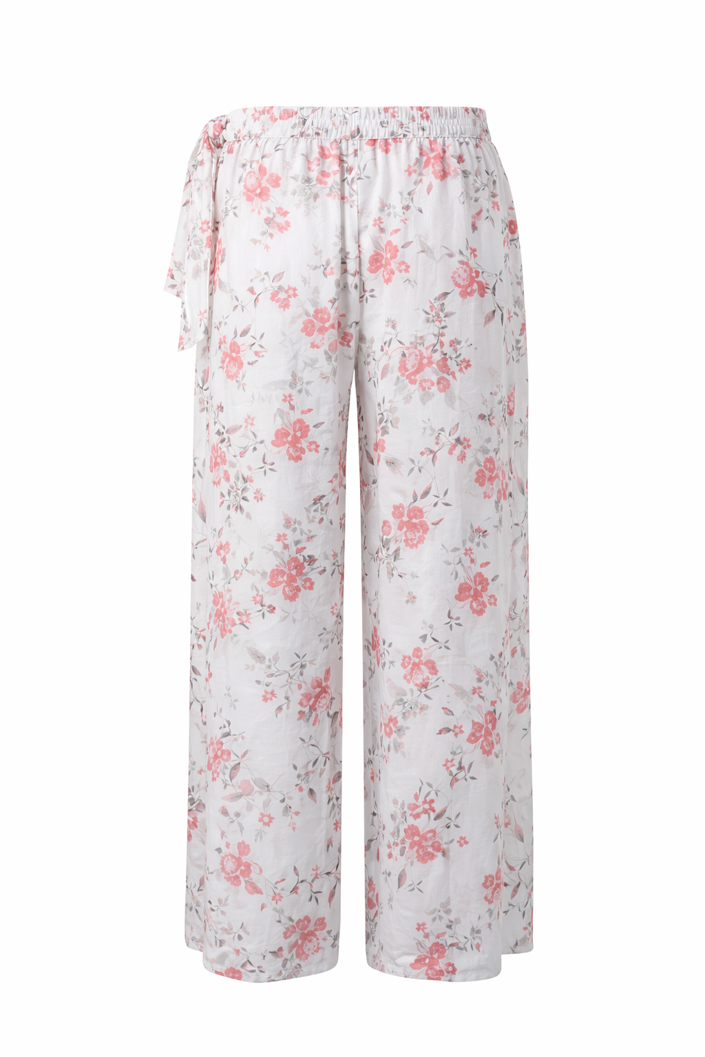 Camryn Sheer Lined Gaucho in Ivory Floral Print