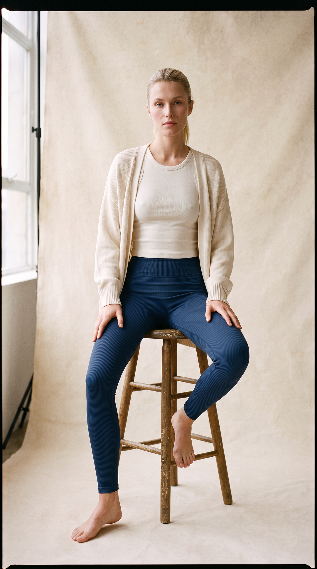 Ultimate Ribbed Leggings in Nautical