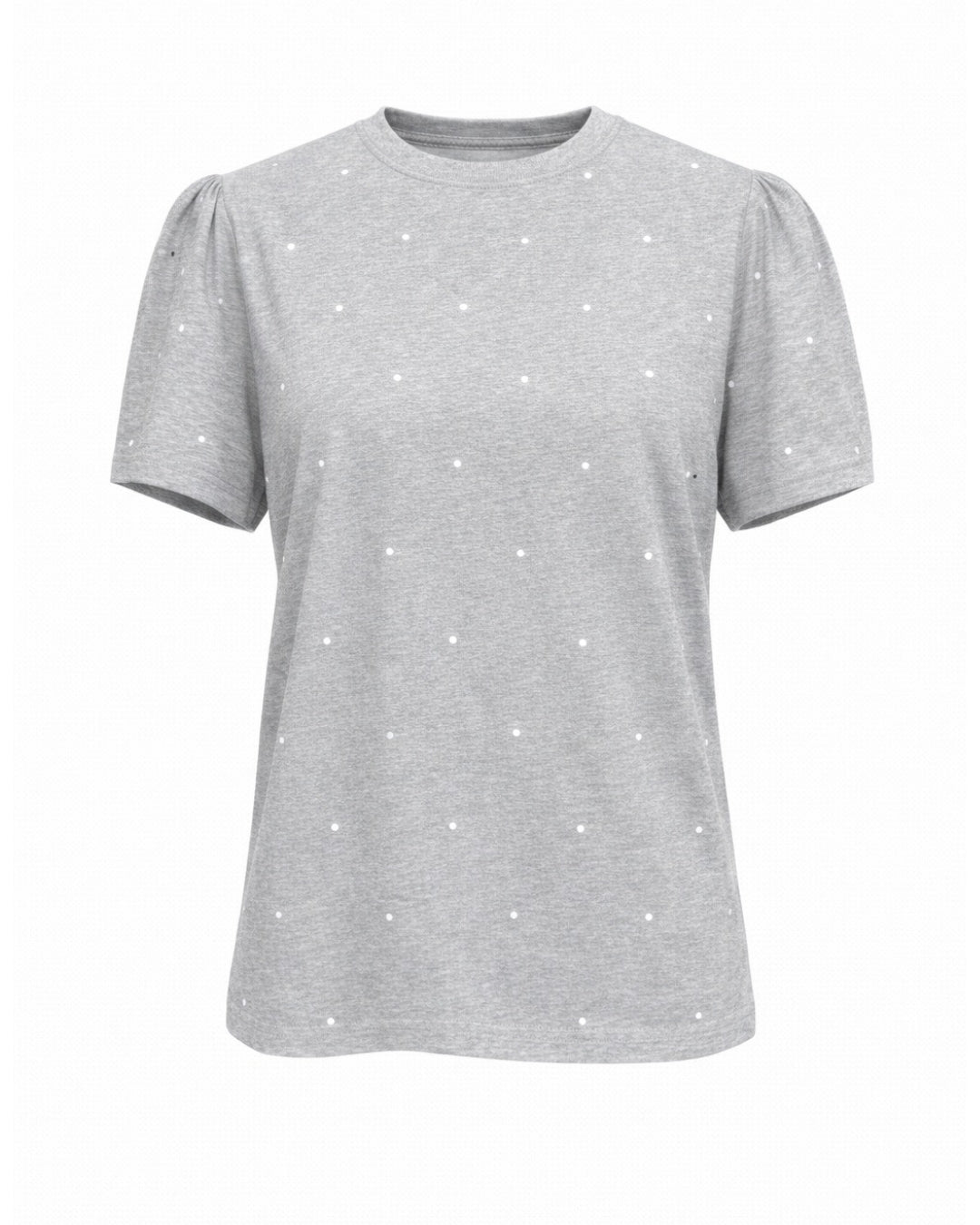 Harper Tee – Polka Dot Everyday T-Shirt Grey Polka Dots