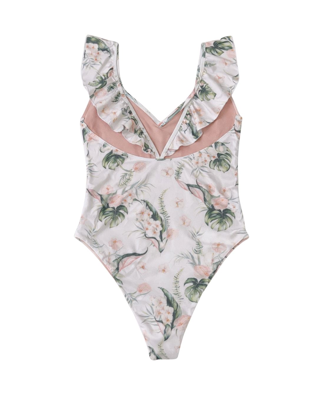 Lushwater Frill One Piece Swimsuit in Floral Print