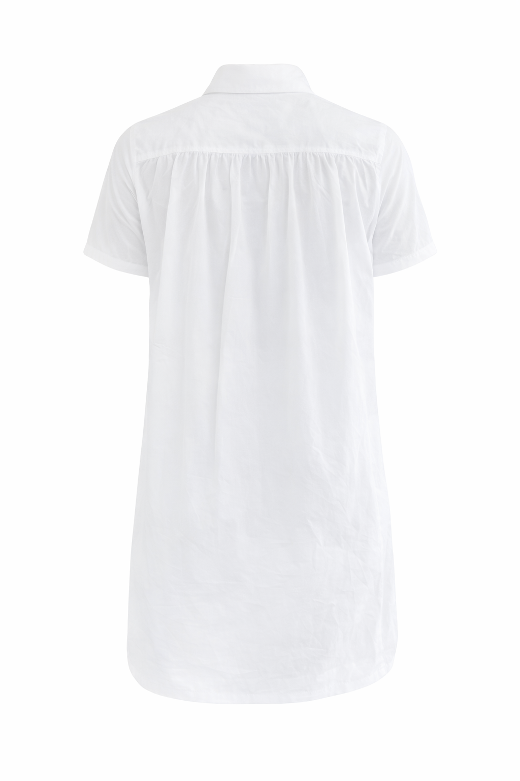 Sarah SS Shirt Dress in White