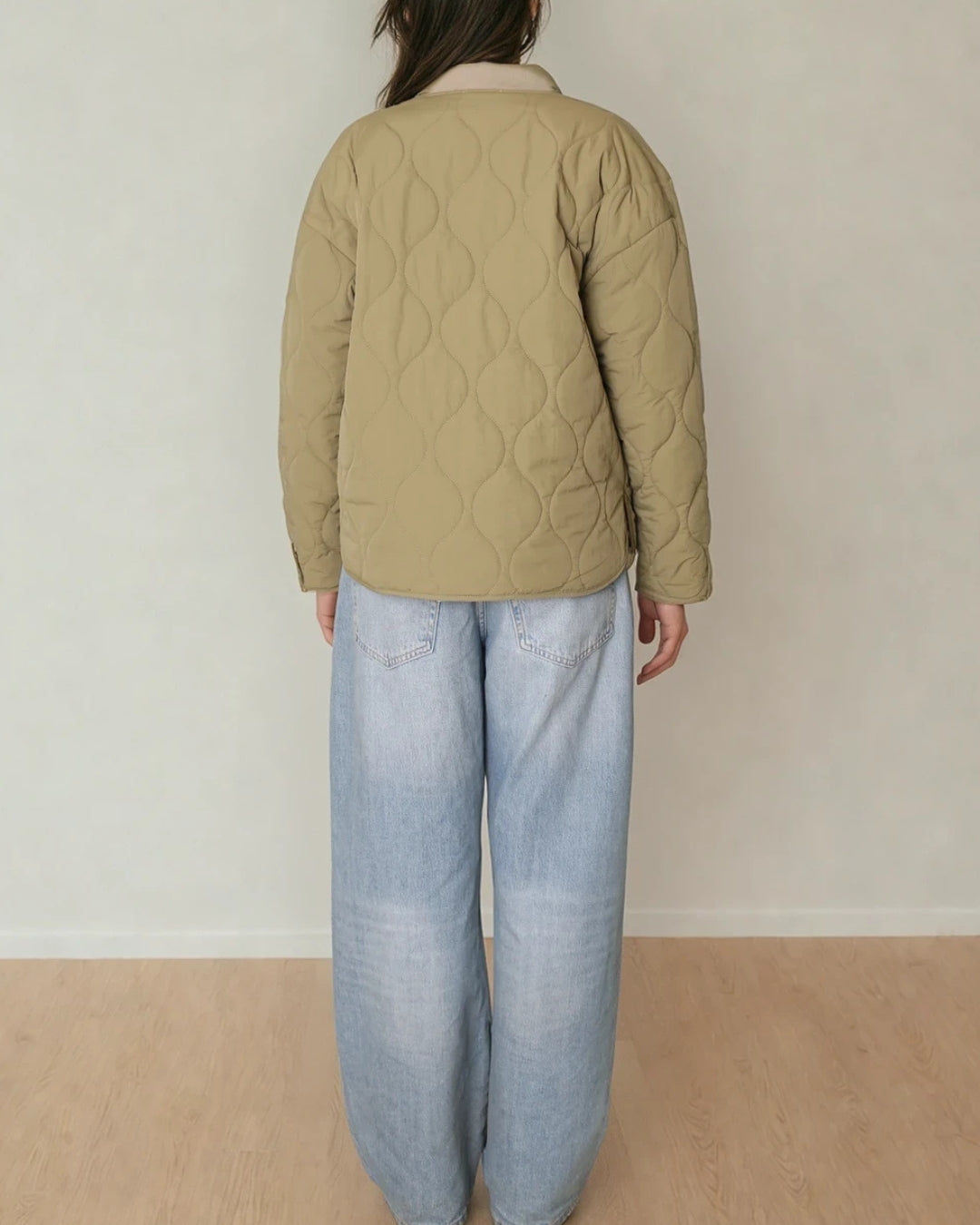 Elora Quilted Coat Olive