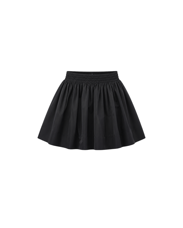 Solene party cocktail skirt black – flat detail – PRIV the Brand