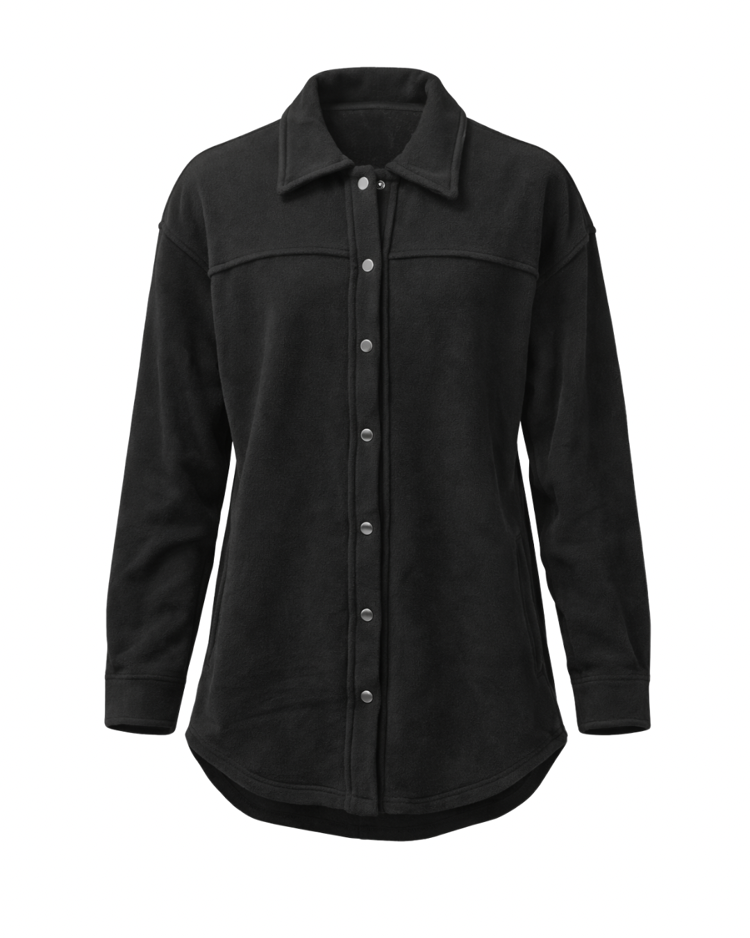 Ellie Overshirt Jacket in Black