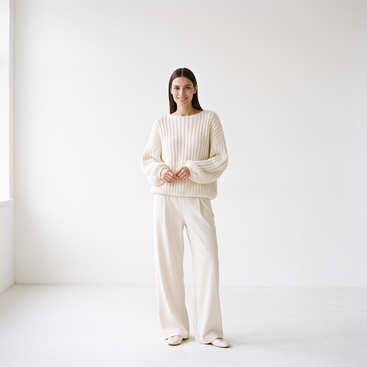 Evianna Knit Cream - bright studio 2