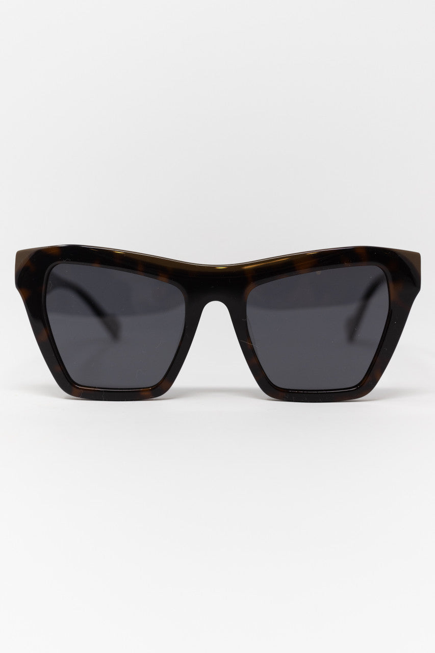 Mali Cat Eye Acetate Sunglasses in Dark Tortoise