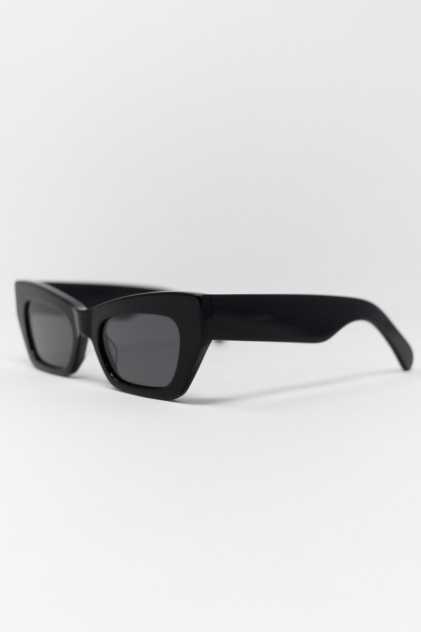 Azores Angular Sunglasses in Black