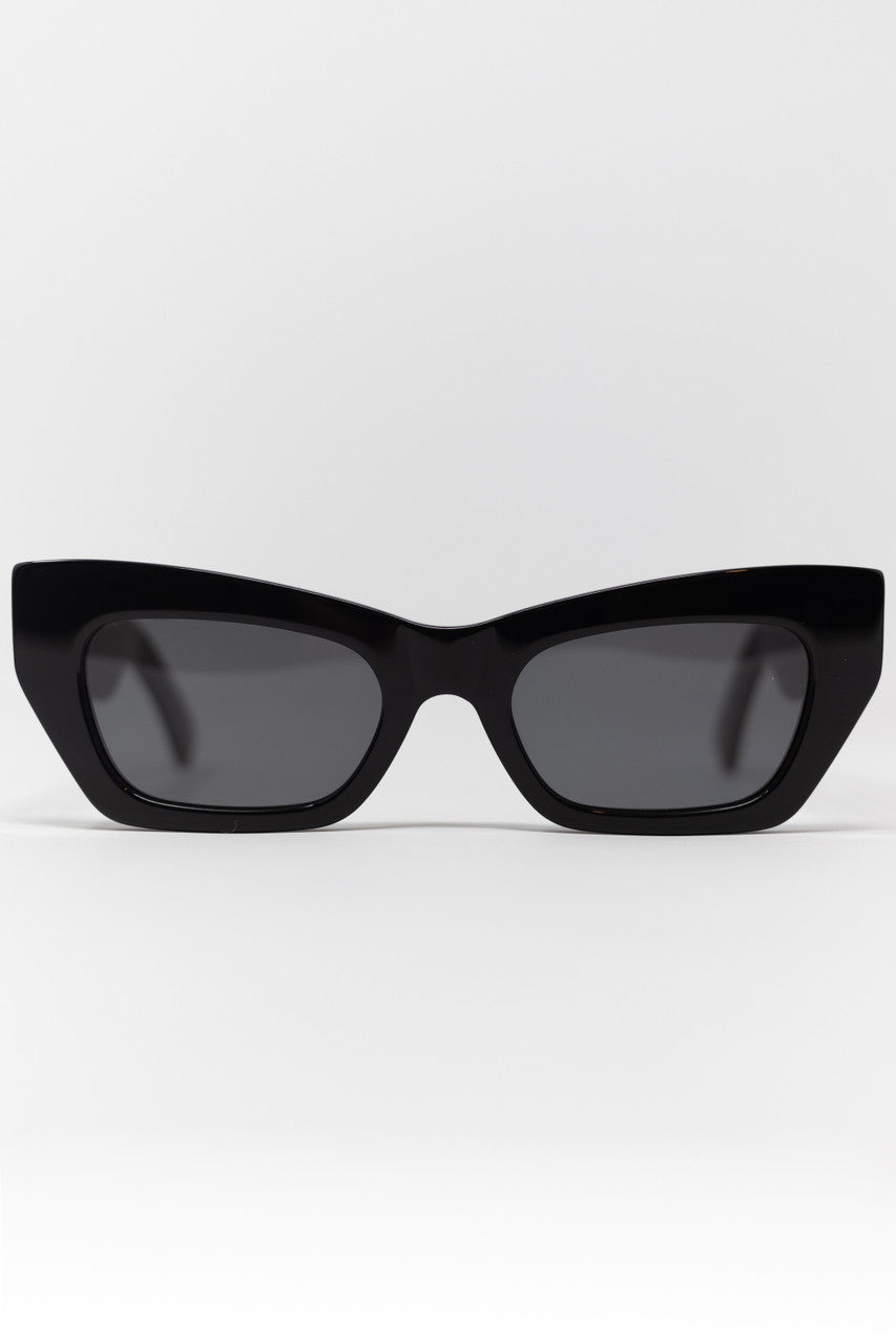 Azores Angular Sunglasses in Black
