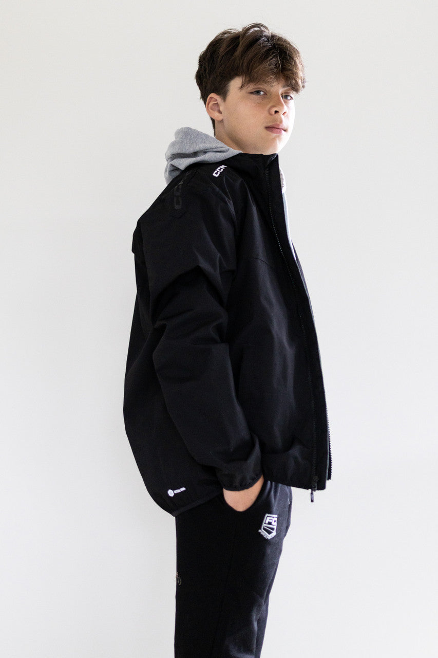 First Class Branded Windbreaker in Black Kids