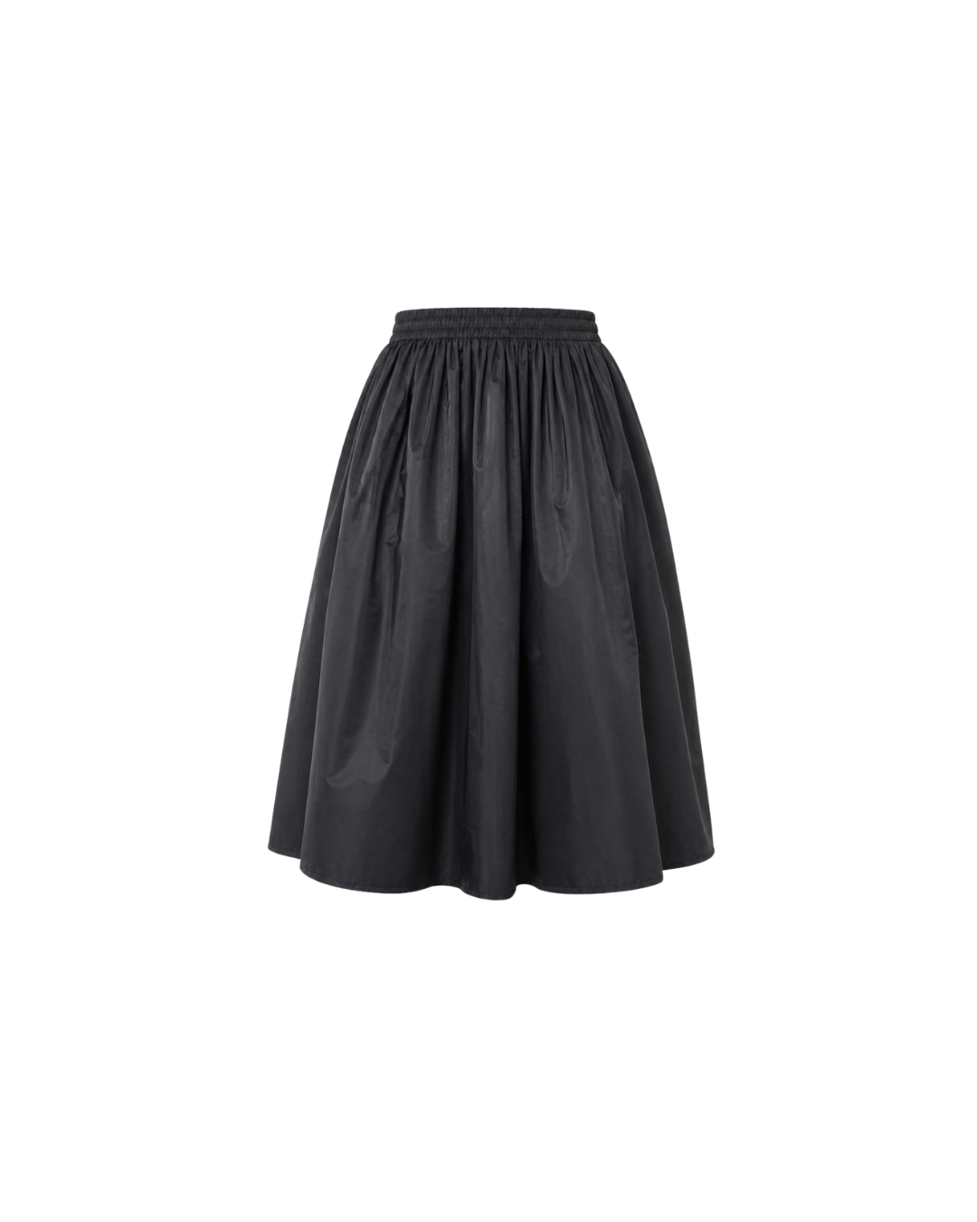 Elan party midi skirt black – flat detail – PRIV the Brand