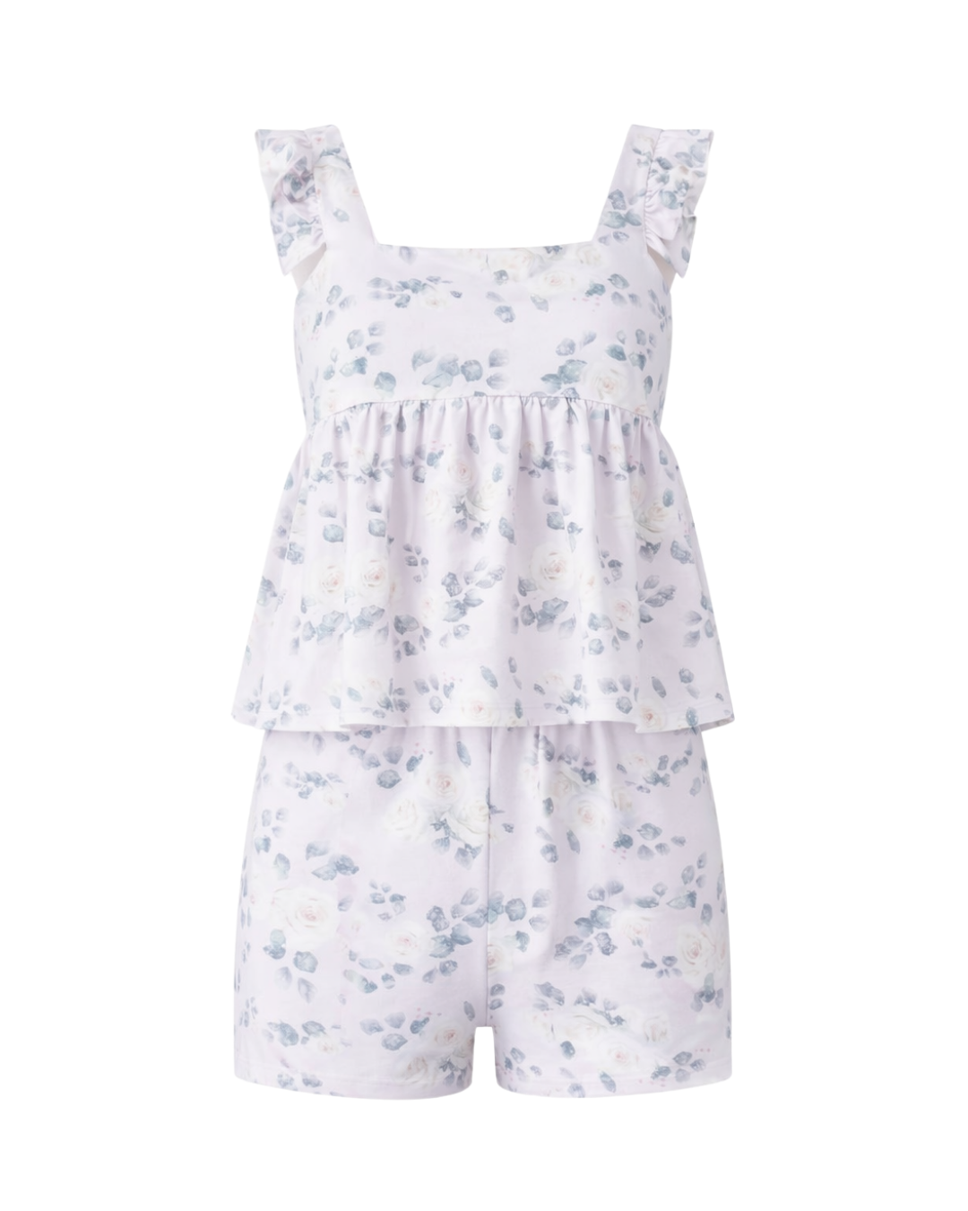 Dahlia Set in White Rose Print