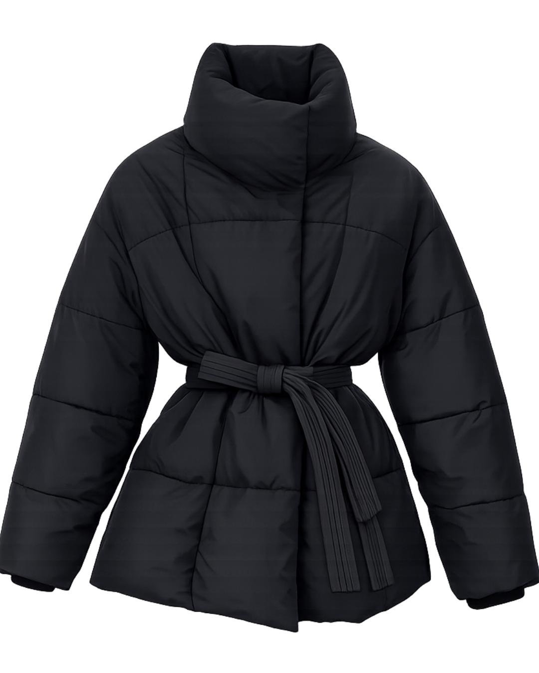 Marais quilted coat in black – premium quilted coat by PRIV the Brand