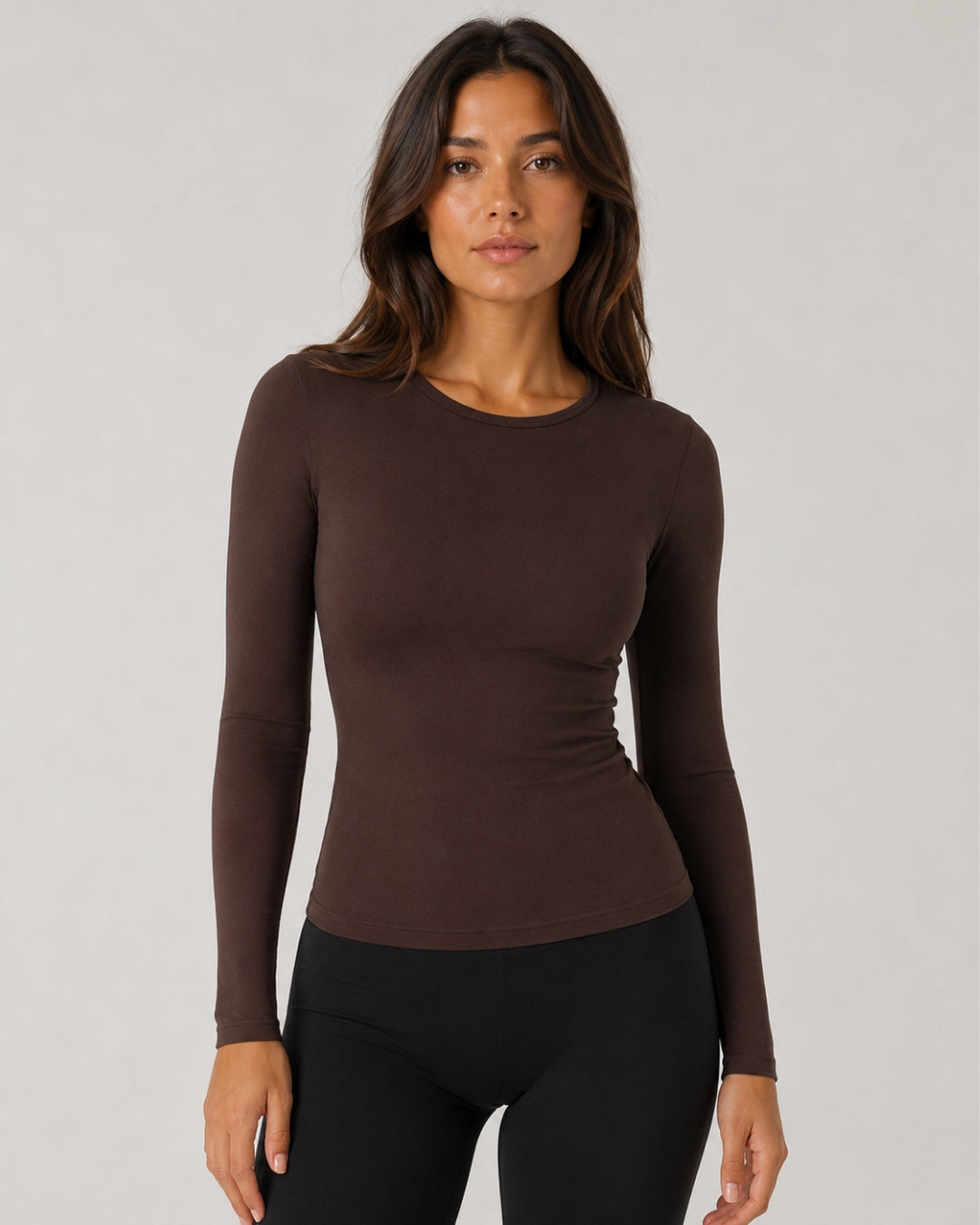 FORM Crew Long Sleeve Espresso