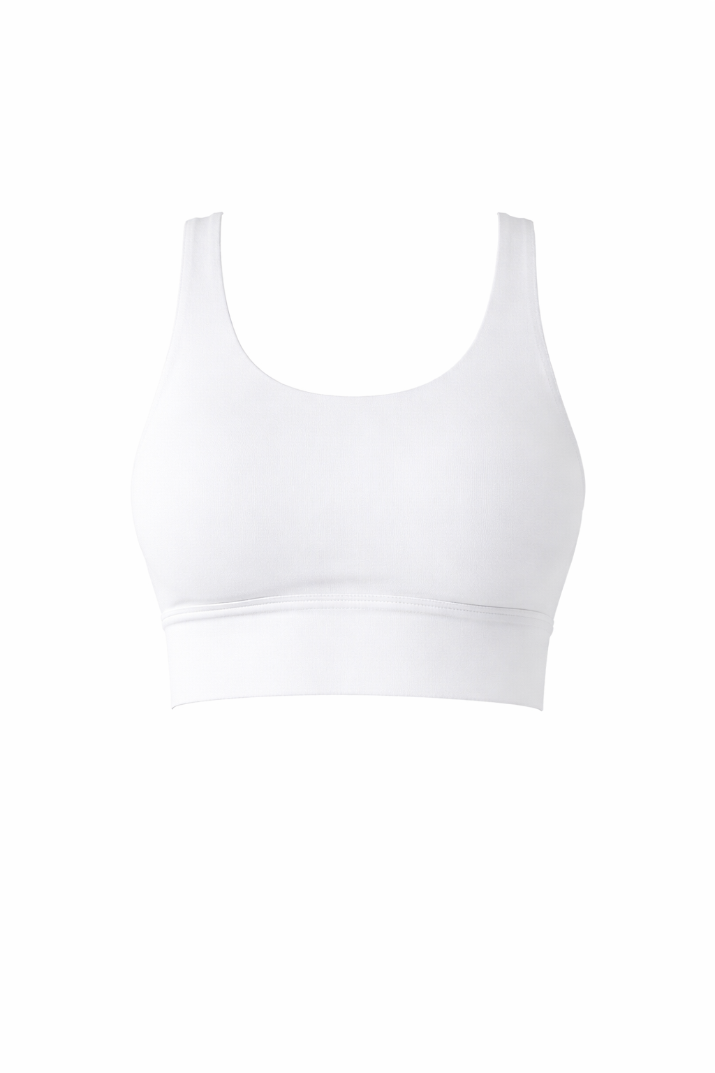 Royal Ribbed Sports Bra in Chiffon
