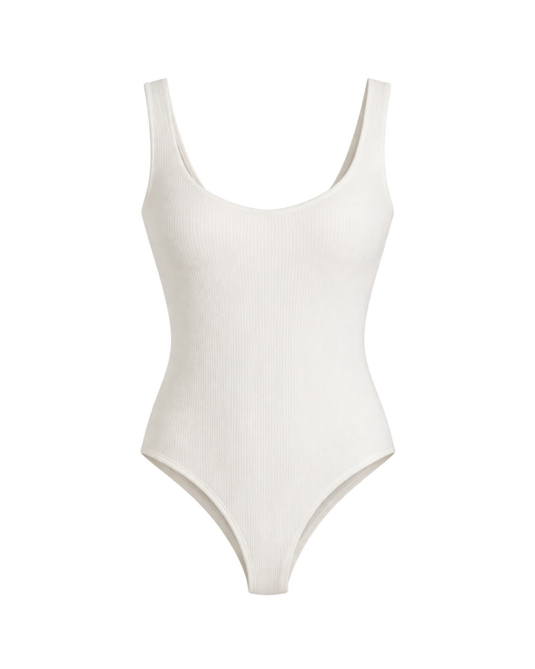 Emelia - Knit Essential Bodysuit In White