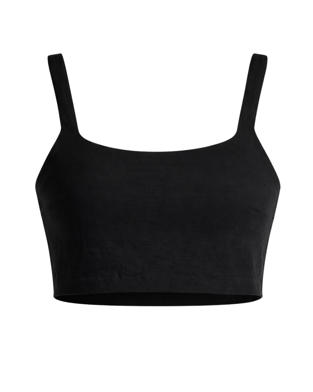 Nala Linen Tank Black