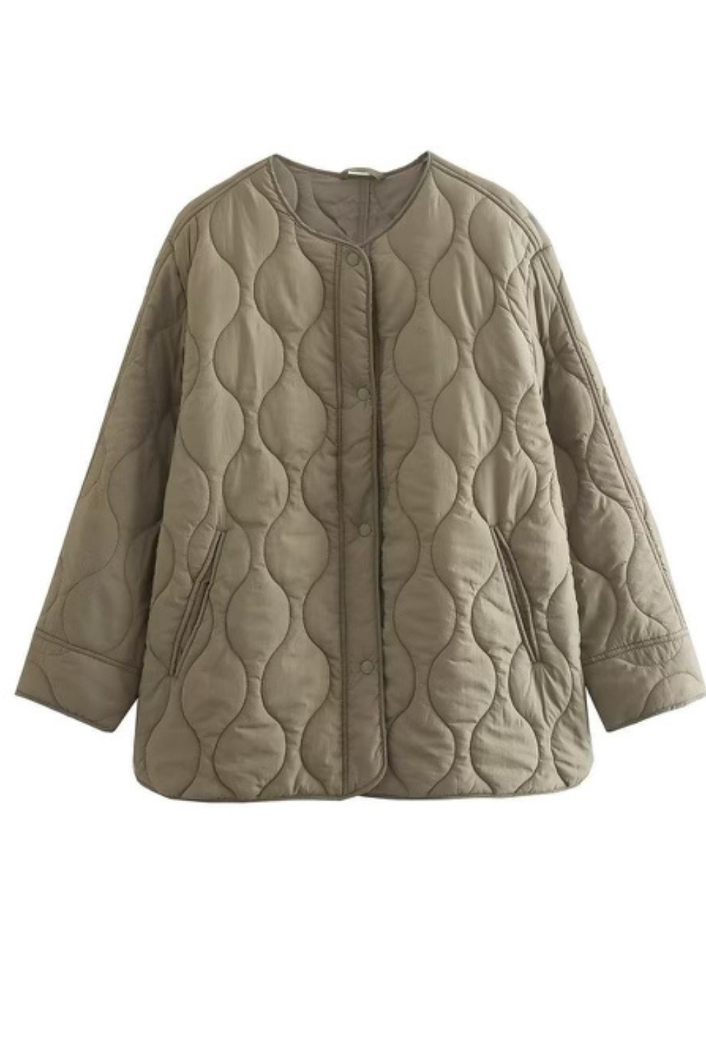 Ophelia Light Quilted Coat Olive