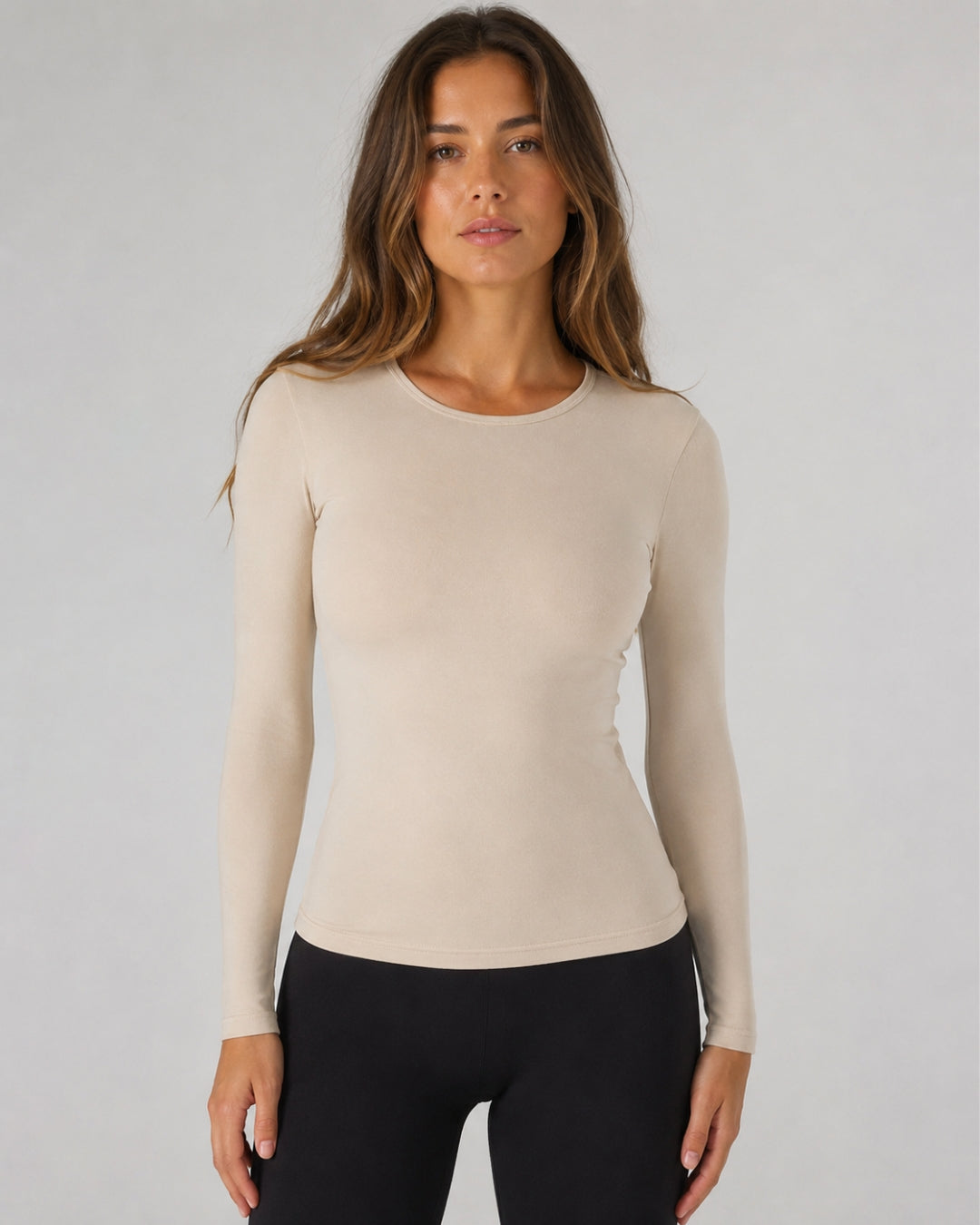 FORM Crew Long Sleeve Cream