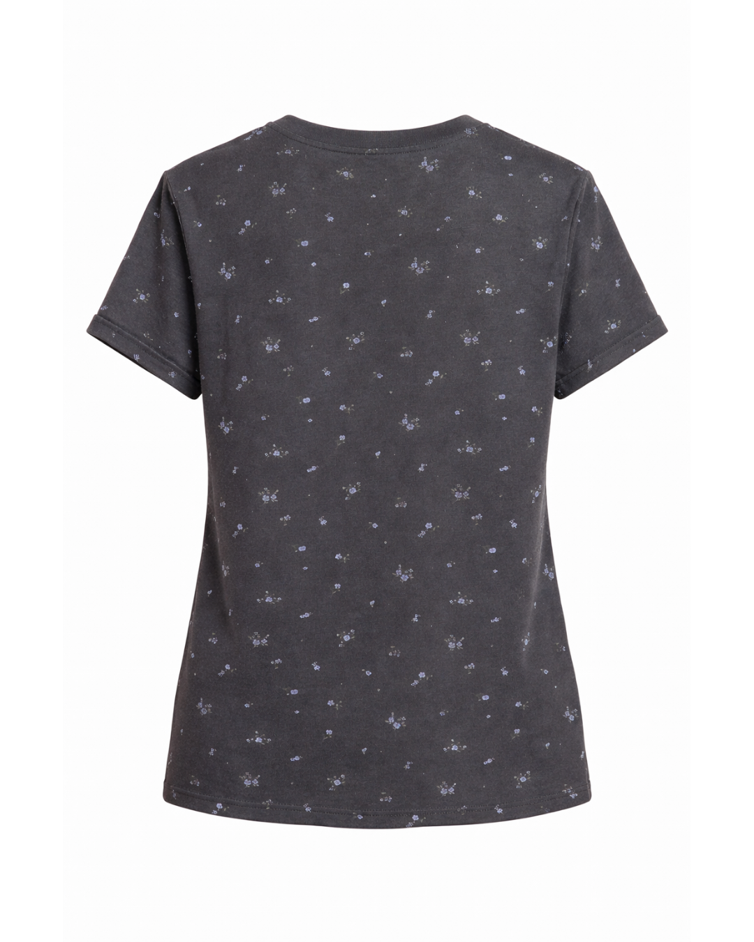 Reign - Printed Cotton Graphic Tie Tee In Faded Flower