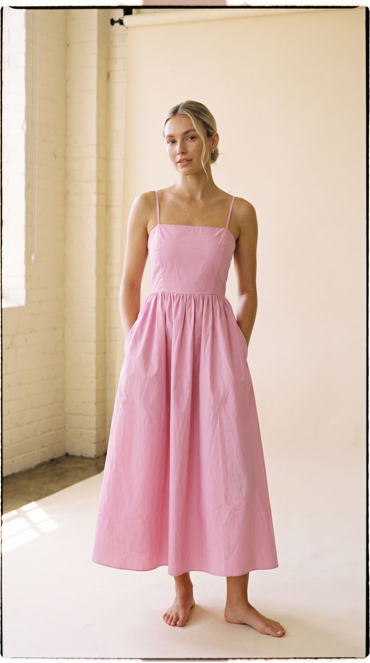Averie Poplin Dress Pink-Isabeyphotography-2