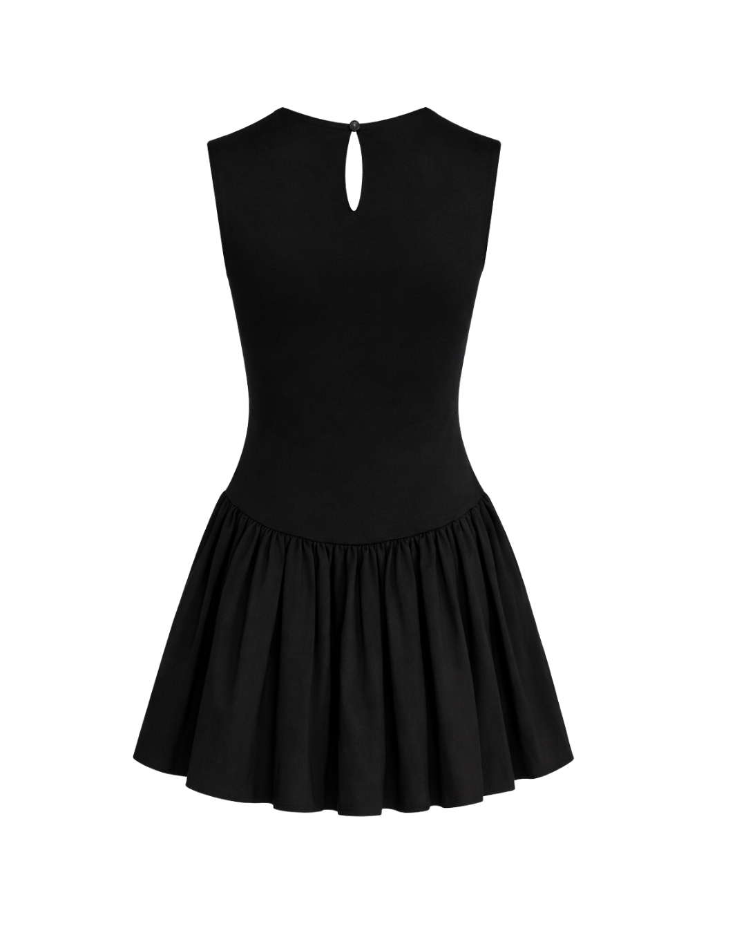 Neva - Bubble Hem Cocktail Dress In Black