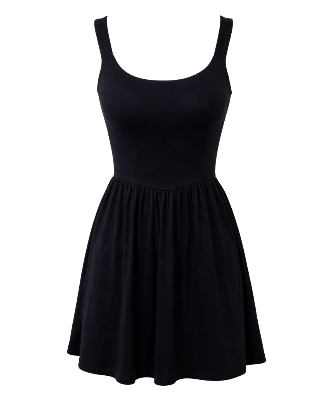Fay Classic Fitted Mini Cocktail Dress In Black Fay Classic Fitted Mini Cocktail Dress In Black