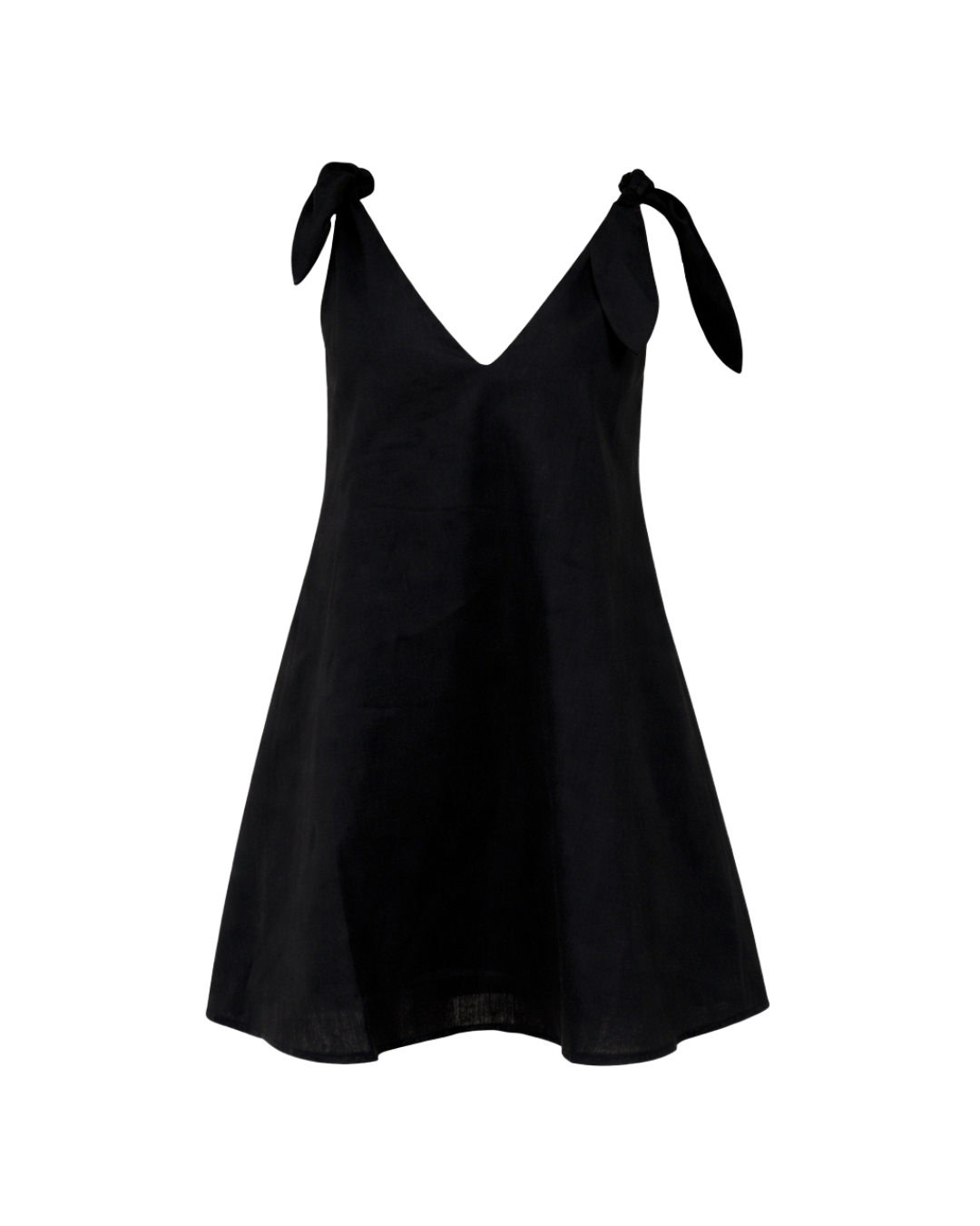 Mitsie Linen Dress in Black
