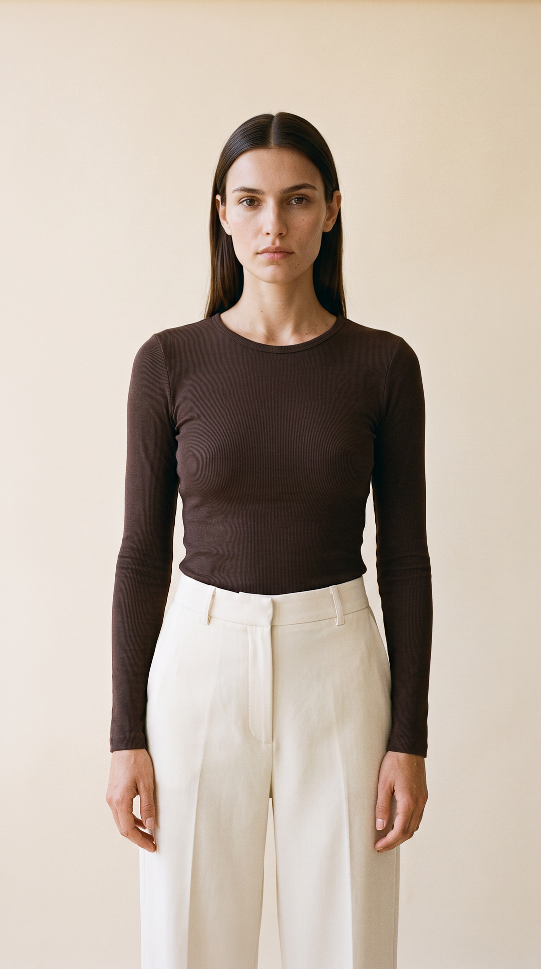 FORM Crew Long Sleeve Espresso