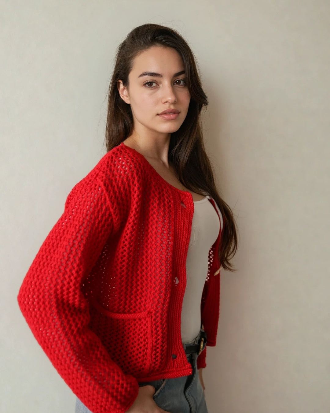 Elsie Cardigan Scarlett