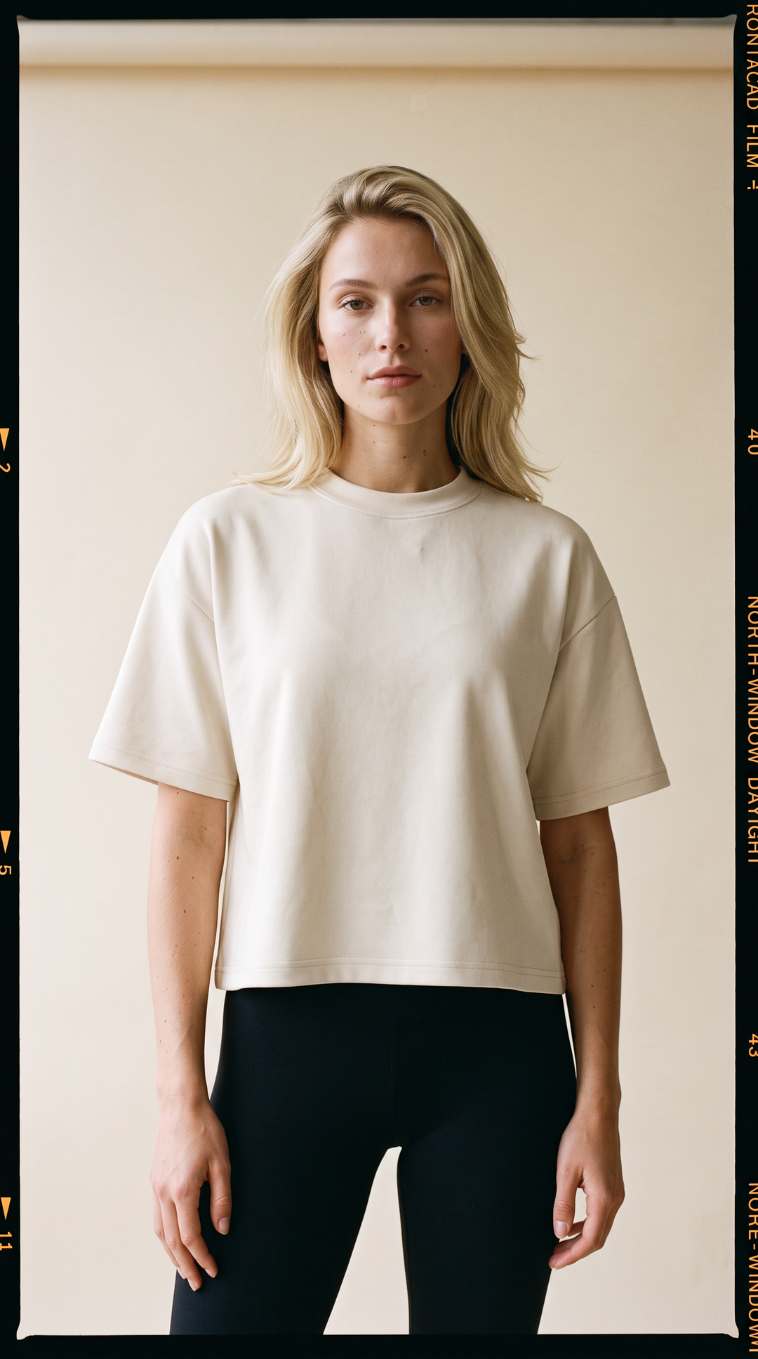 Lilou Luxeflow - Relaxed Tee In Creme