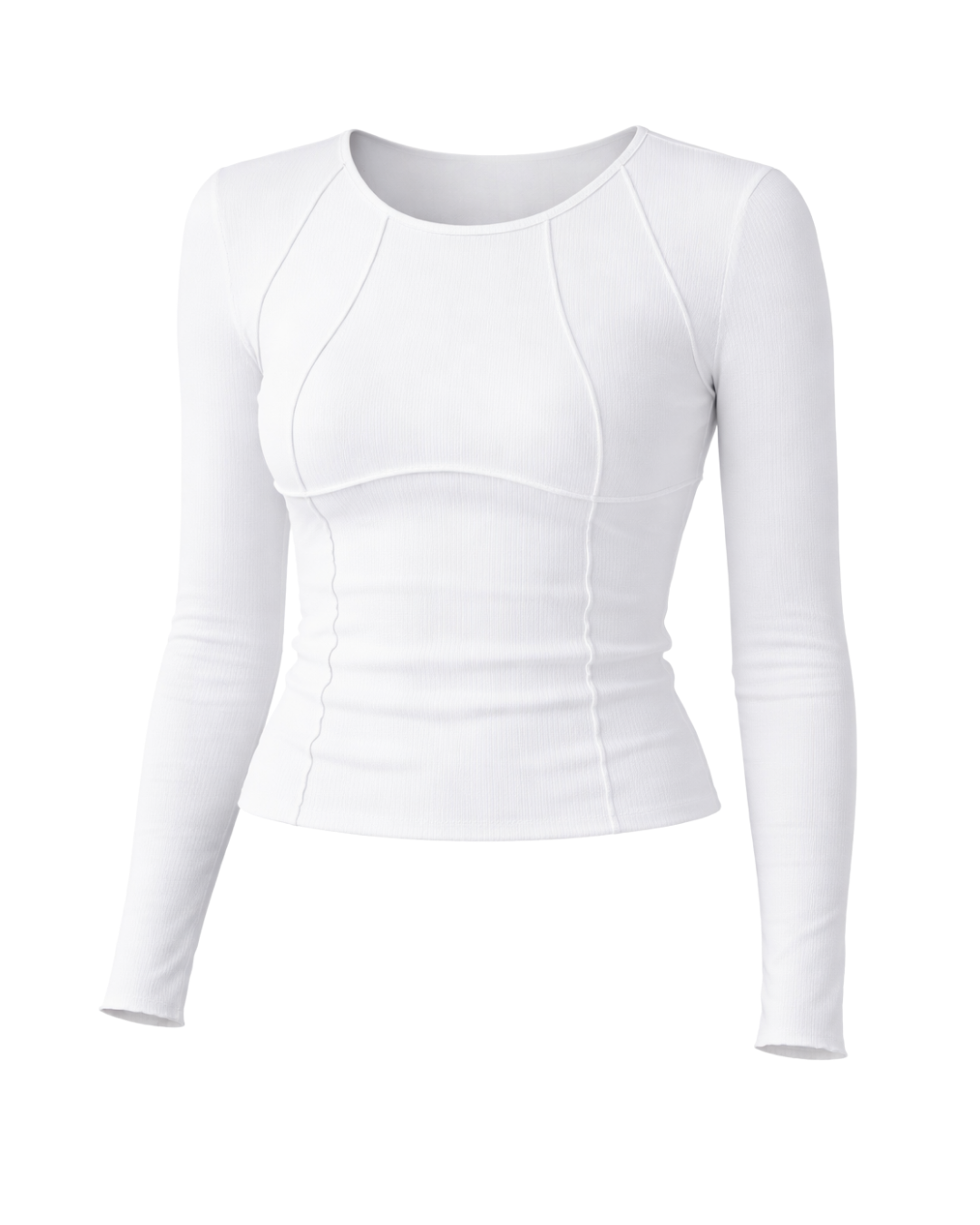 Mattie Long Sleeve Tee in White
