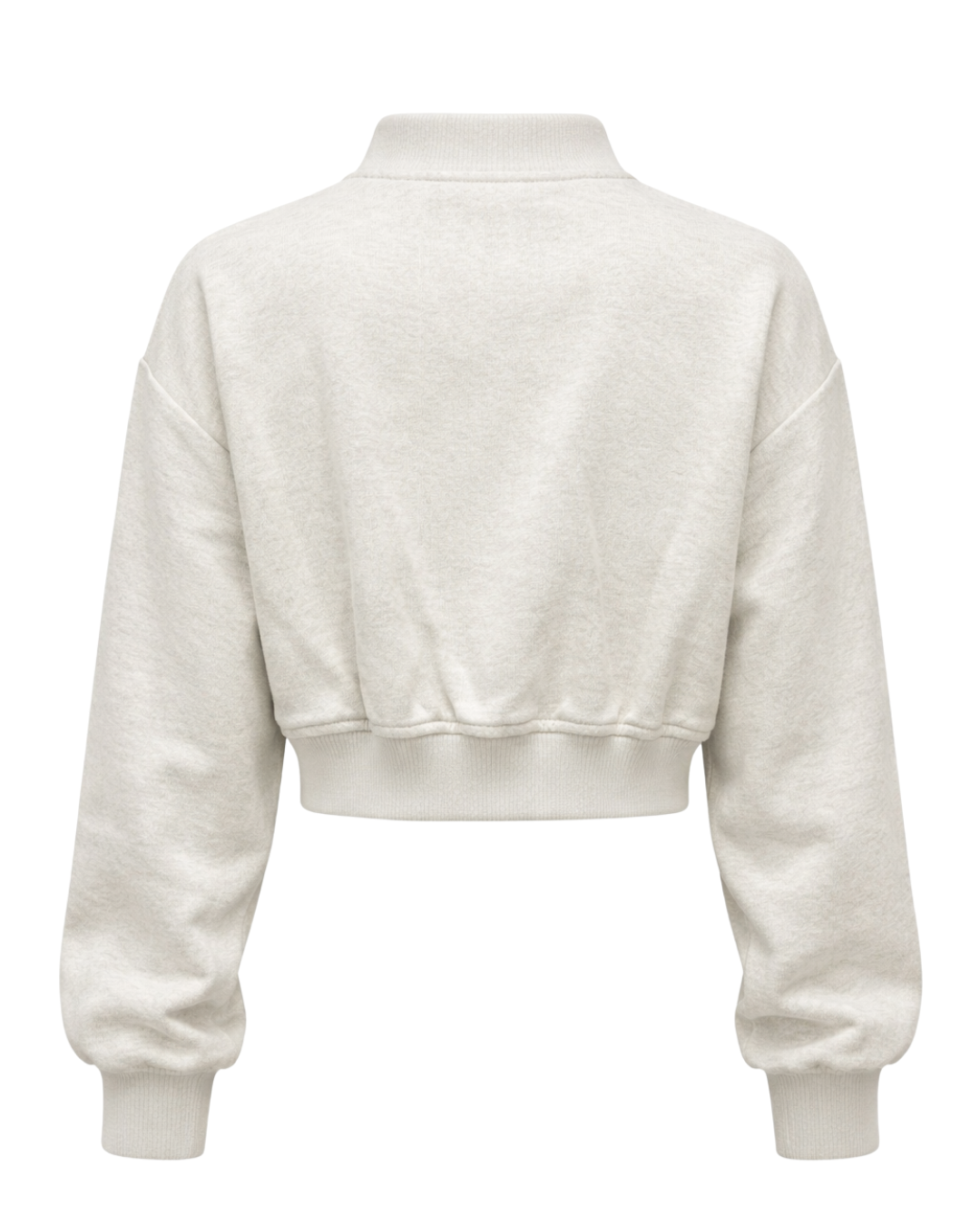 Tessa - Soft Cropped Bomber In Grey