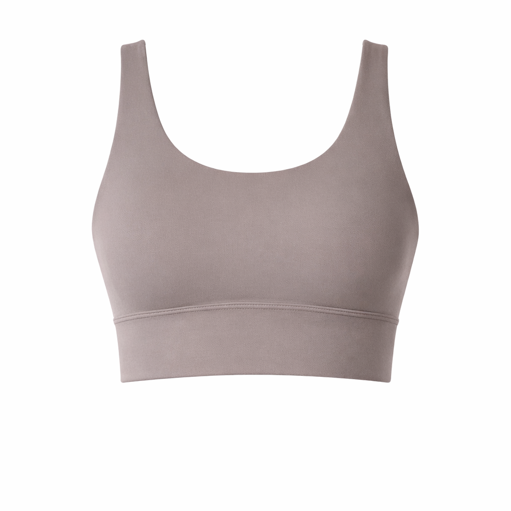 Royal Ribbed Sports Bra in Haze