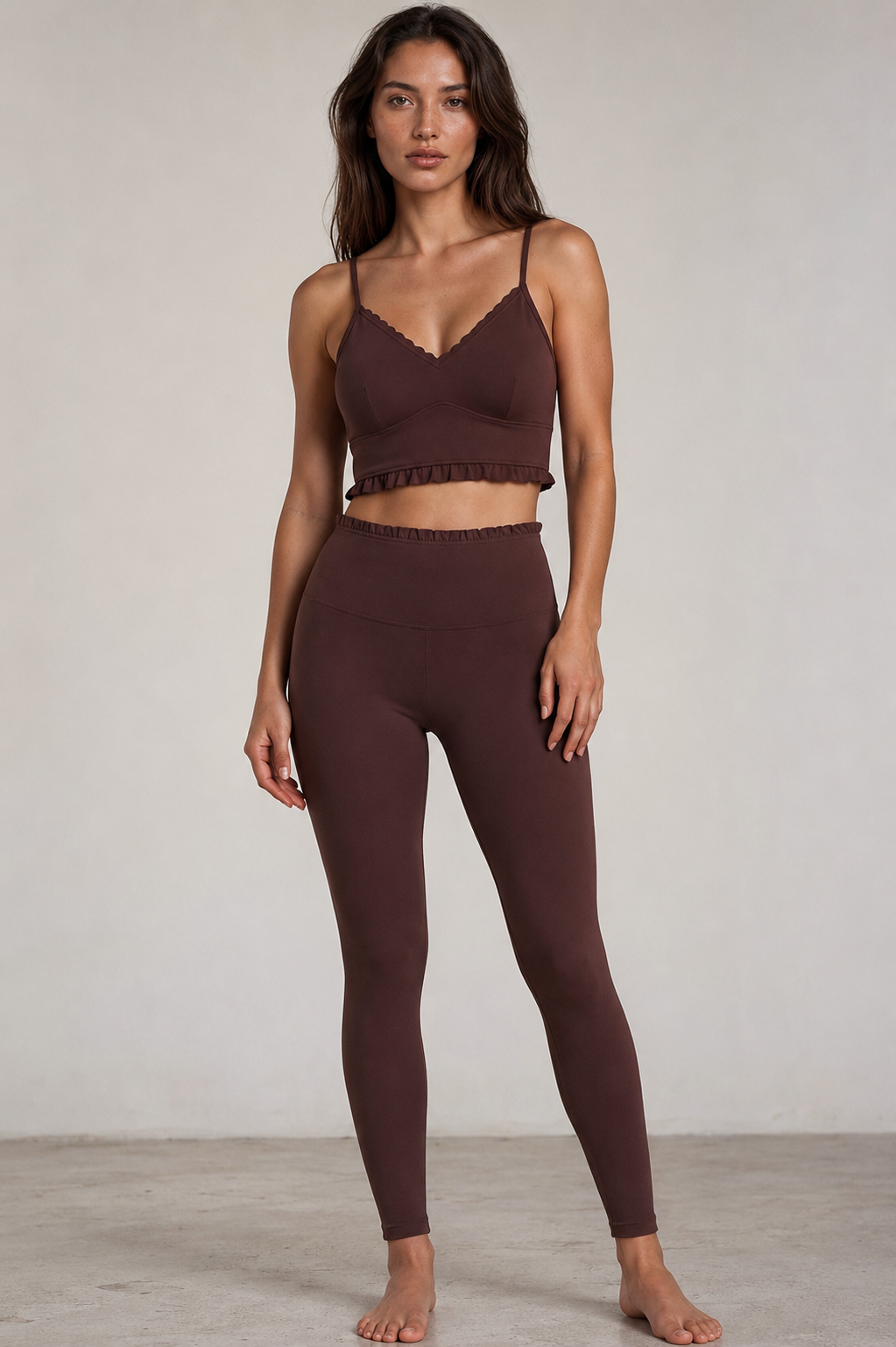 FORM Billie – Supportive Performance Bralette Sports Bra In Espresso