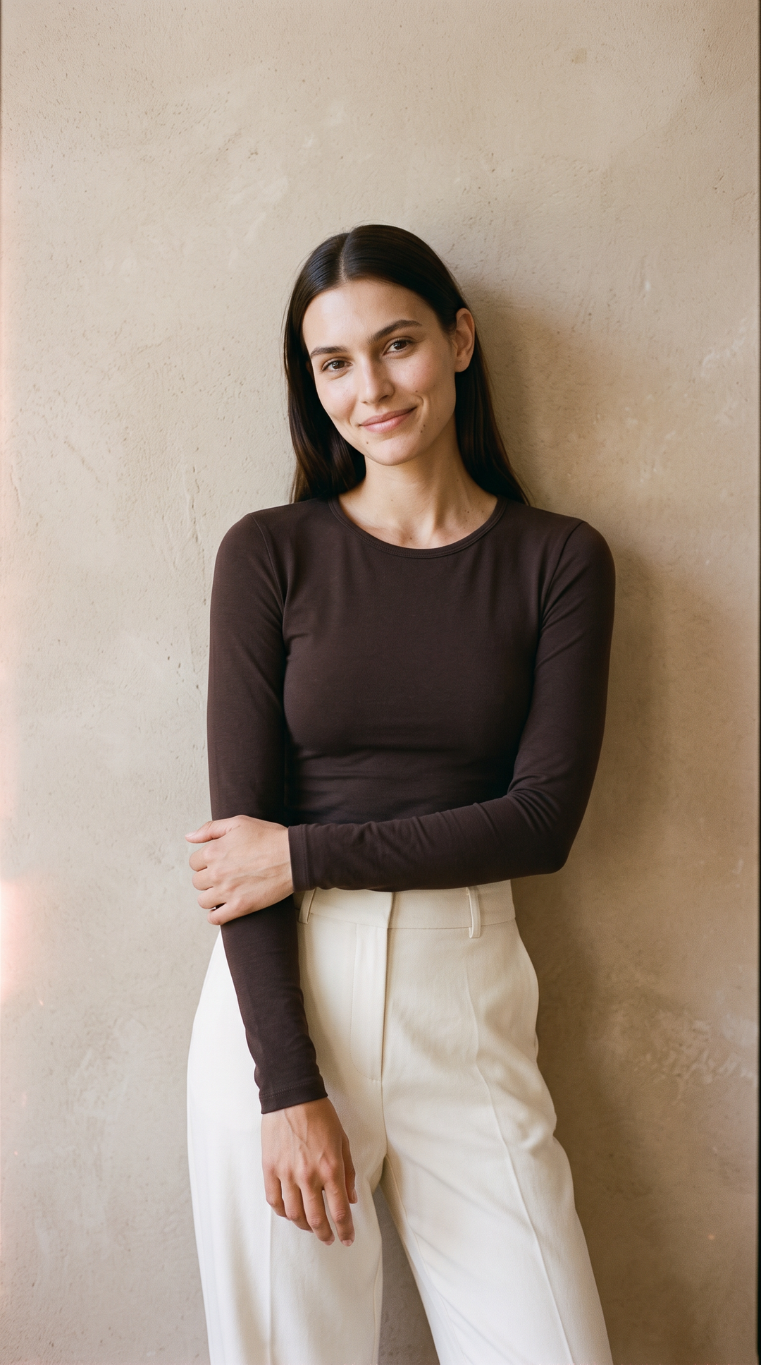 FORM Crew Long Sleeve Espresso