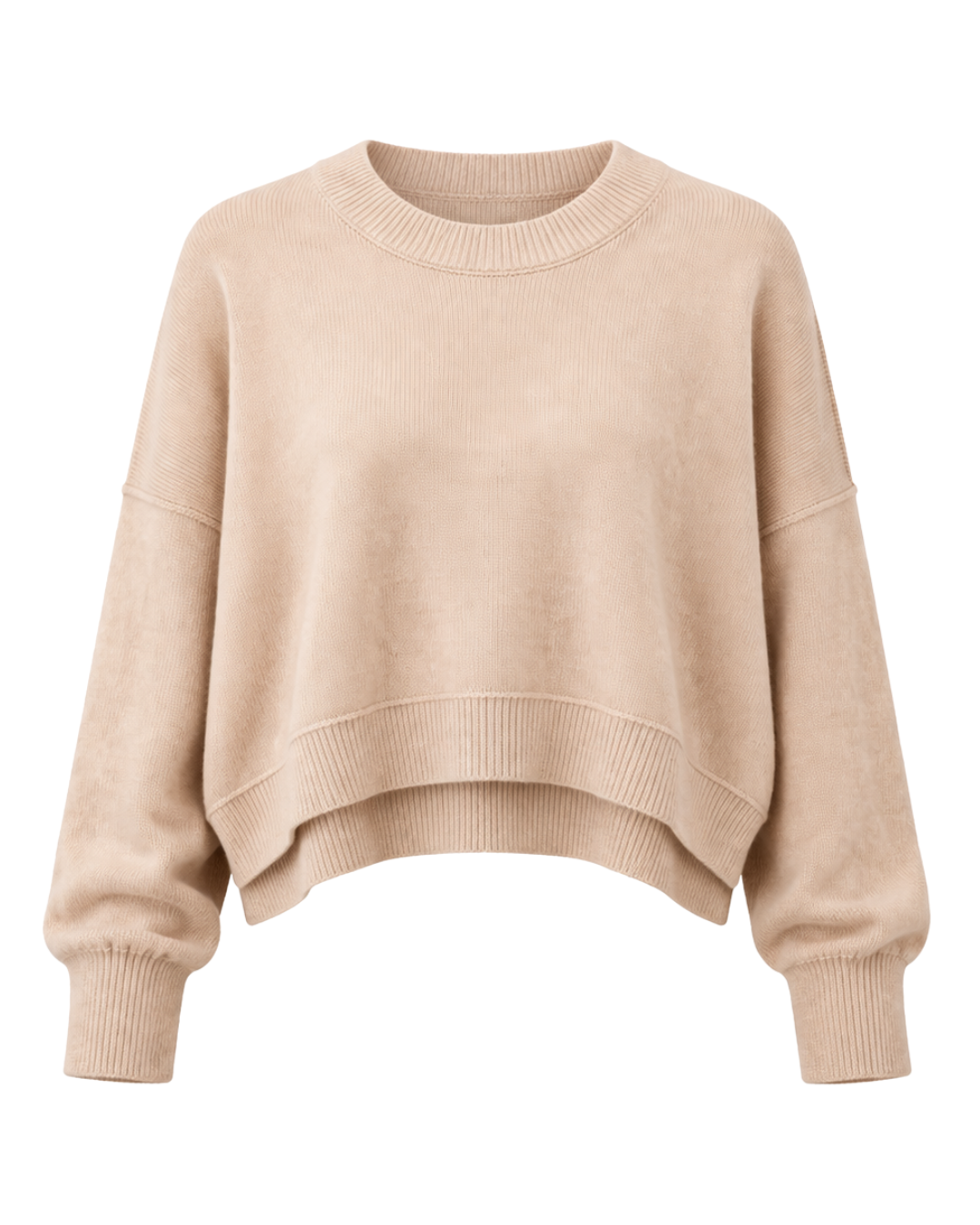 Celeste Silky Knit Sweater in Sand