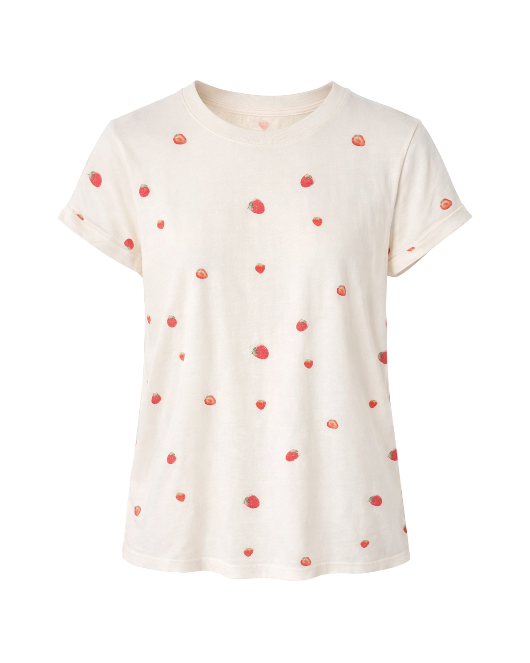 Reign - Printed Cotton Graphic Tie Tee In Strawberry