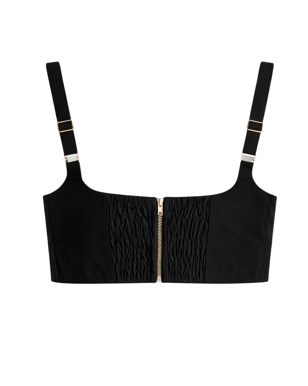 Nala Linen Tank Black