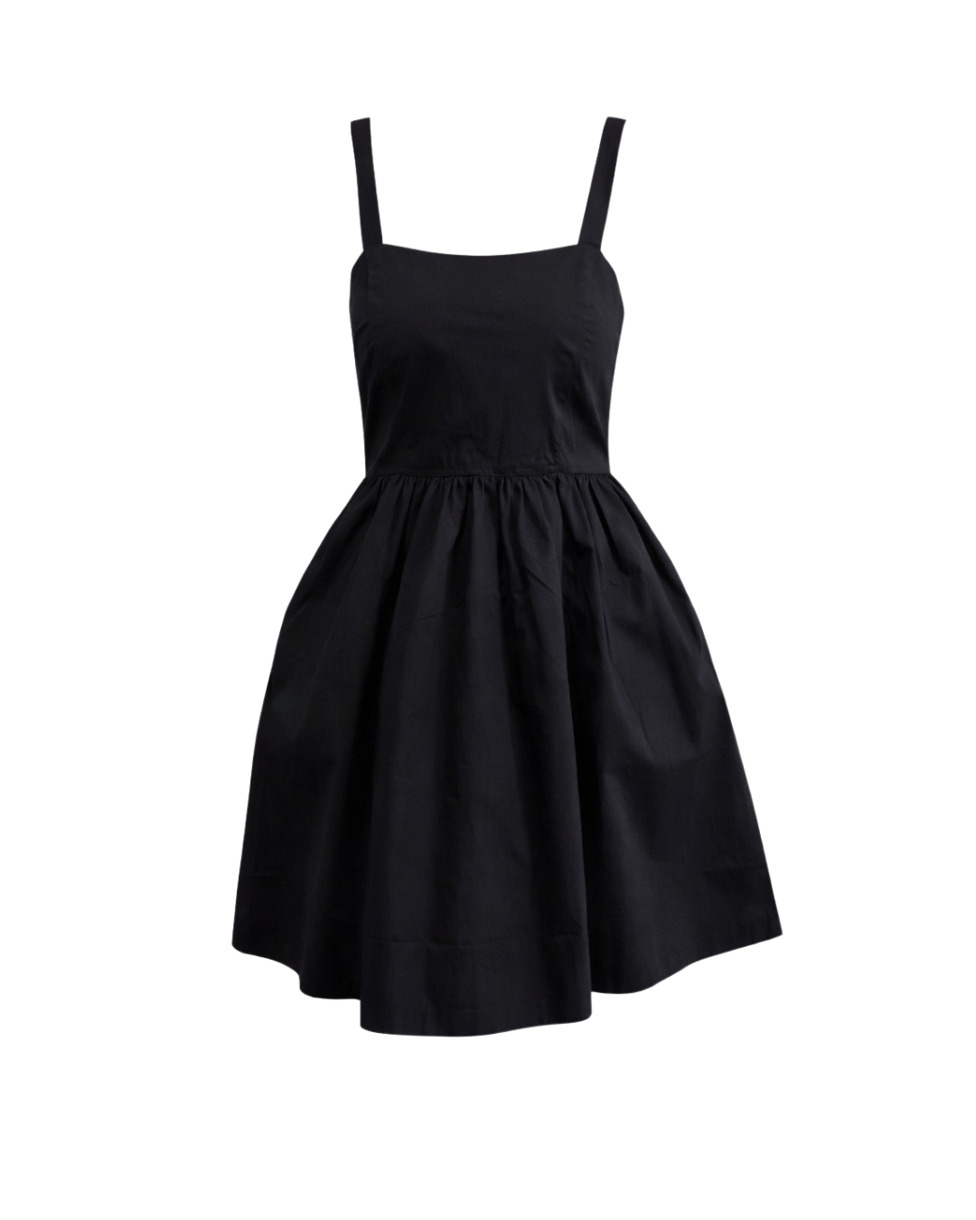 Nonnie Poplin Cocktail Dress in Black