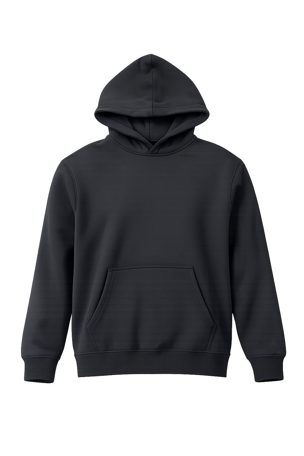 Linden – Relaxed Fleece Pullover Hoodie In Black