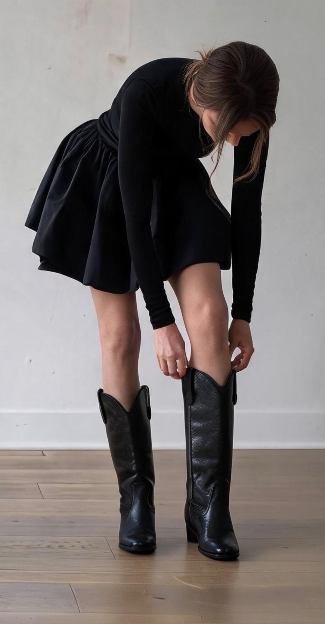 Solene party cocktail skirt in black – holiday skirt by PRIV the Brand
