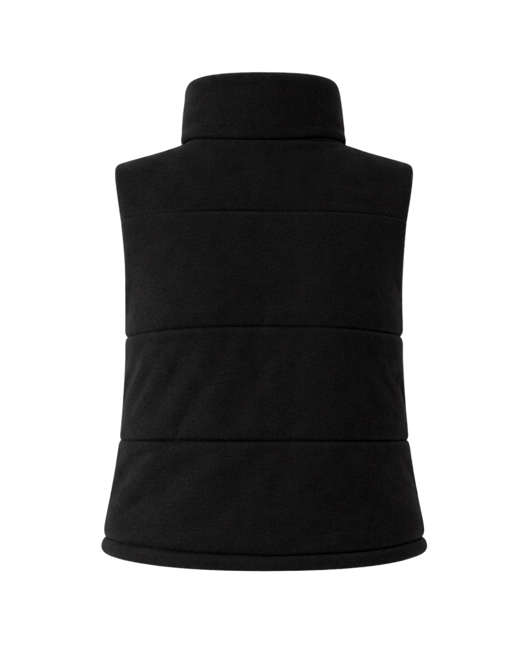 Cora Knit Puffer Vest in Black