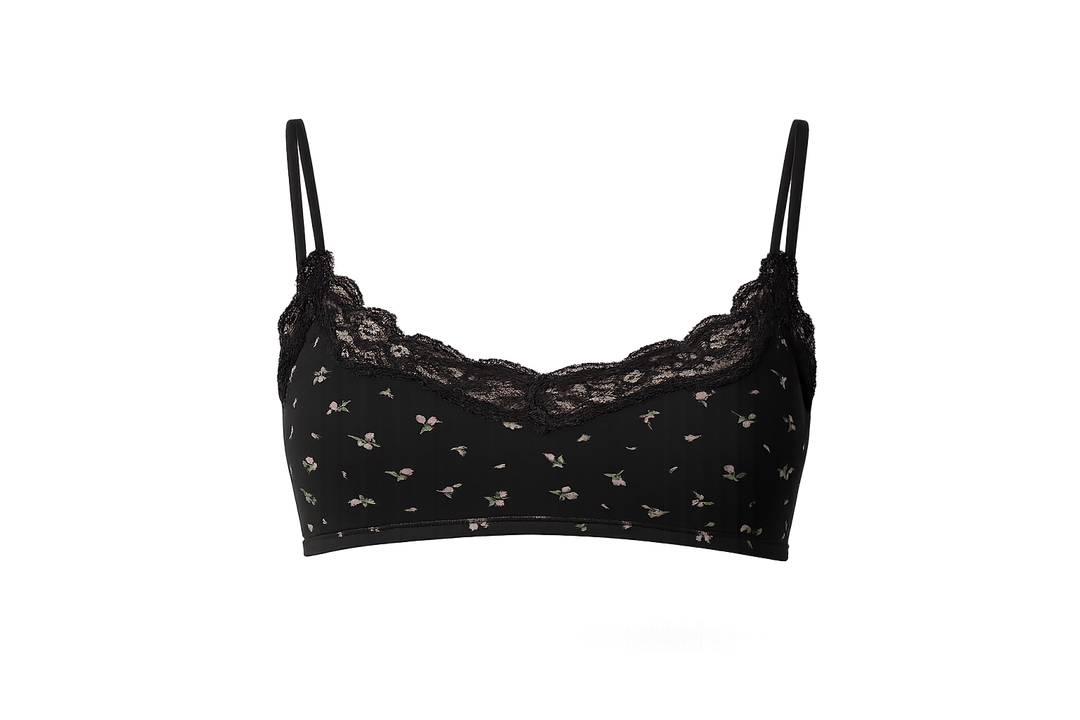 FORM Bralette Black Floral