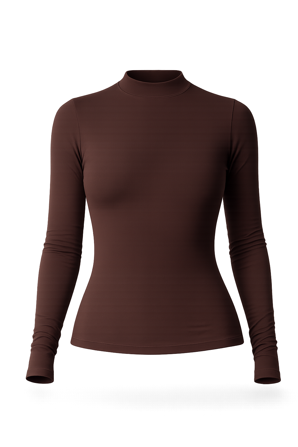 FORM Mockneck Long Sleeve Espresso